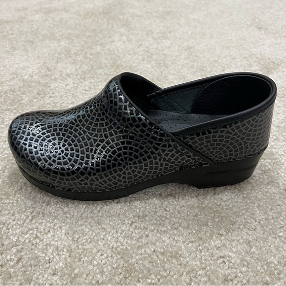 Dansko Women Professional Pro Clogs Nursing Black Silver Shoes Sz 41 US 10.5/11 - Picture 12 of 16